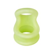 F-20 Cock & Ball Double Ring Small - Glow