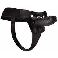 Realistic 8 Inch Strap-on Black
